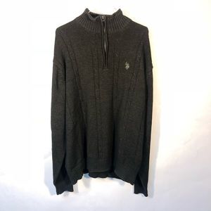 U.S. Polo Assn Men’s 1/4 Zip Pullover Sweater